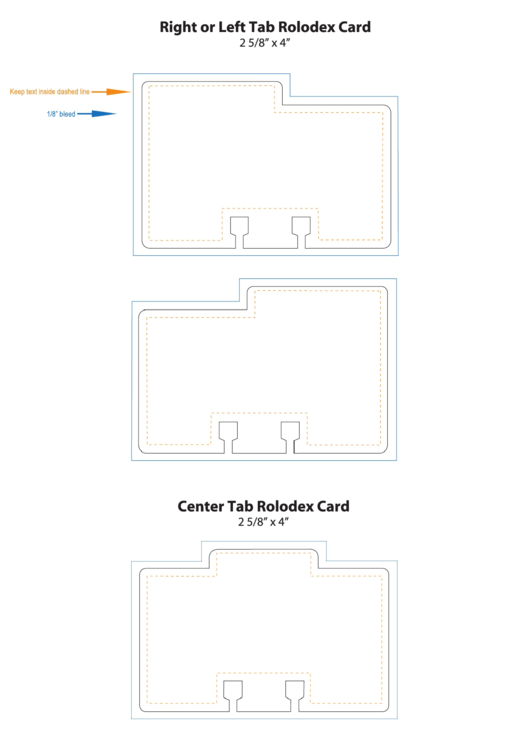 Rolodex Card Template