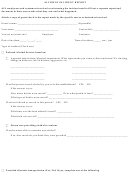 Alcohol Incident Report Form