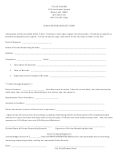 Public Records Request Form - City Of Oxford