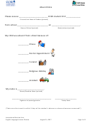 School Absent Note Template
