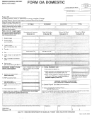 Form Oa Domestic - Oregon Annual Report