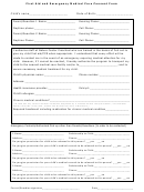 First Aid And Emergency Medical Care Consent Form
