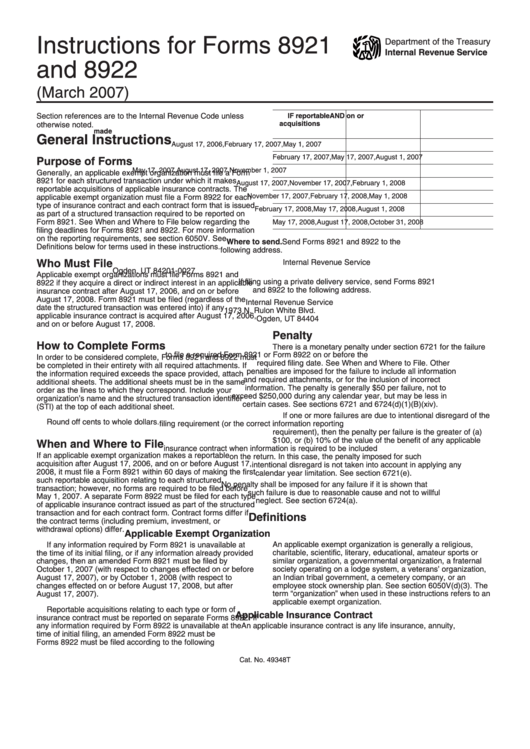 Top 8 Form 8921 Templates free to download in PDF format