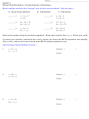 Solving Systems Of Equations Worksheet