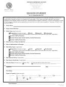 Form Cd 518 - Application For Amended Certificate Of Authority Of A Foreign Entity - Georgia Secretary Of State