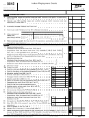 Form 8845 - Indian Employment Credit - 2000 Printable pdf