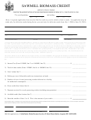Application Form For The Transportation Of Wood Processing Residue From July 1, 2000 To June 30, 2001 - Sawmill Biomass Credit