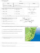 Intersections Geometry Worksheet