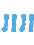 Blue Sock Templates