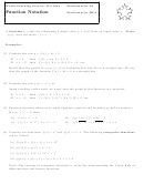 Function Notation Worksheet With Answers Printable pdf