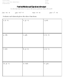 Function Notation And Operations Worksheet