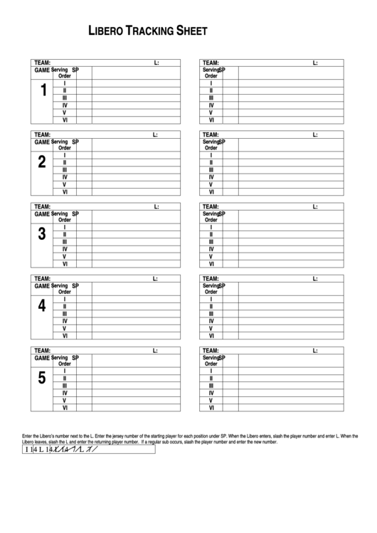 Printable Libero Tracking Sheet Printable World Holiday
