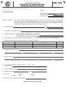 Form Abl-500 - Producer Of Beer And Wine Registration Application