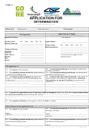 Form 14 - Application For Determination - Invercagill City Council
