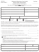 Form Tel-1 - Telework Expenses Tax Credit Reservation Application