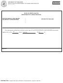 Form Sfn 499 - Affidavit Of Mailing