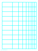 Semi-log Paper With Logarithmic Horizontal Axis (one Decade) And Linear Vertical Axis On Letter-sized Paper