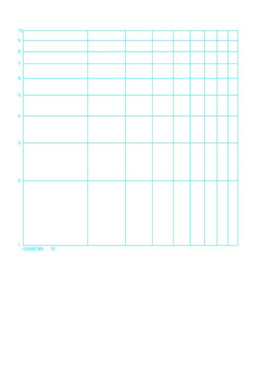 Log-Log Paper With Logarithmic Horizontal Axis (One Decade) And Logarithmic Vertical Axis (One Decade) With Equal Scales Template Printable pdf