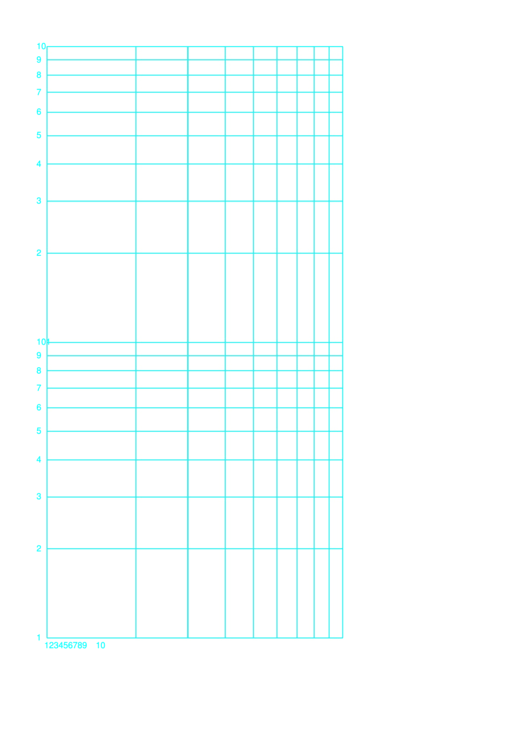Log-Log Paper With Logarithmic Horizontal Axis (One Decade) And Logarithmic Vertical Axis (Two Decades) With Equal Scales On Letter-Sized Paper Template Printable pdf