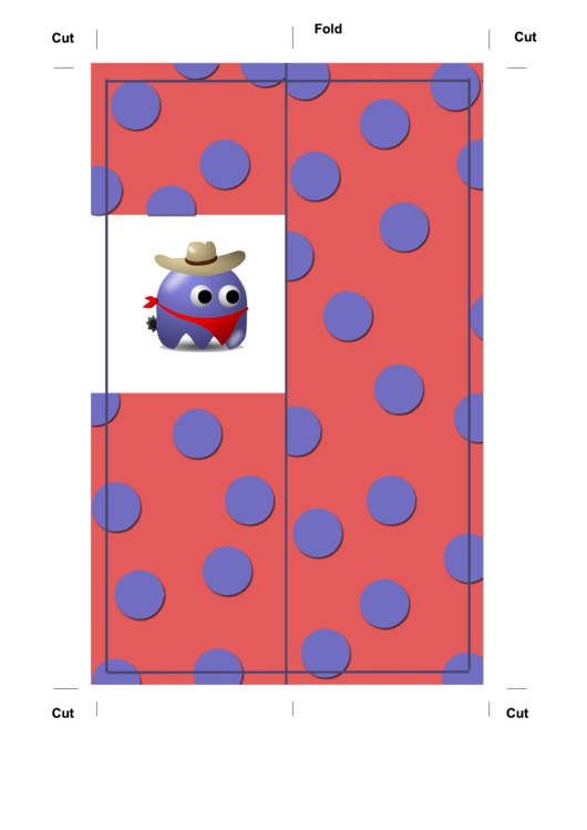 Monster Cowboy Bookmark Printable pdf