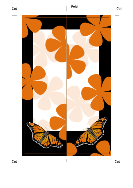 Butterfly Bookmark Printable pdf