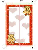 Teddy Heart Bookmark