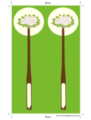 Green Chopsticks Bookmark