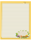 Yellow Vegetables Recipe Card 8x10
