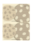 Chocolate Chip Cookies Yellow Recipe Card Template