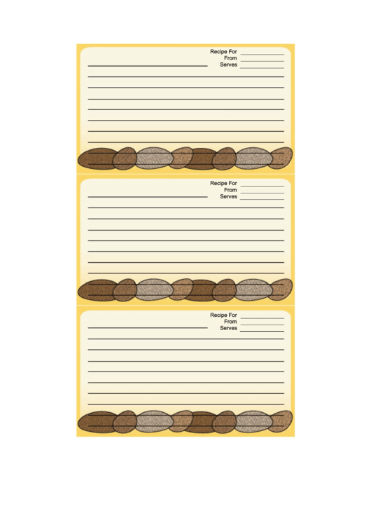 Potatoes Recipe Card Template Printable Pdf Download