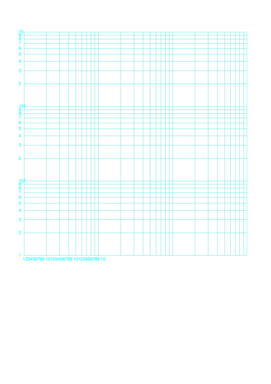 Log-Log Paper With Logarithmic Horizontal Axis (Three Decades) And Logarithmic Vertical Axis (Three Decades) Printable pdf
