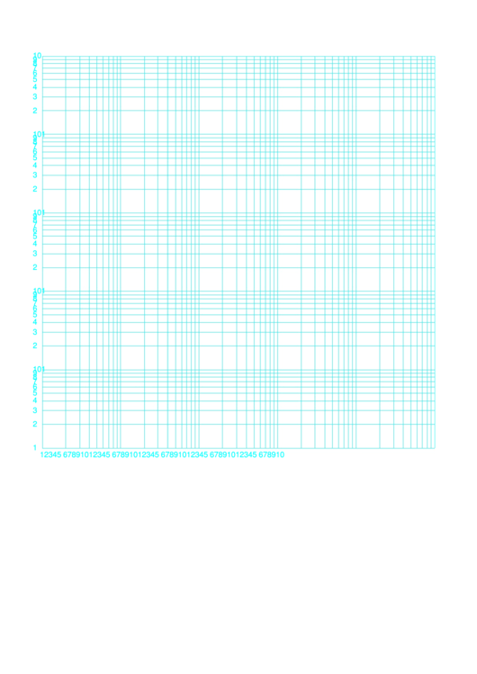 Log-Log Paper With Logarithmic Horizontal Axis (Five Decades) And Logarithmic Vertical Axis (Five Decades) With Equal Scales On Letter-Sized Paper Printable pdf