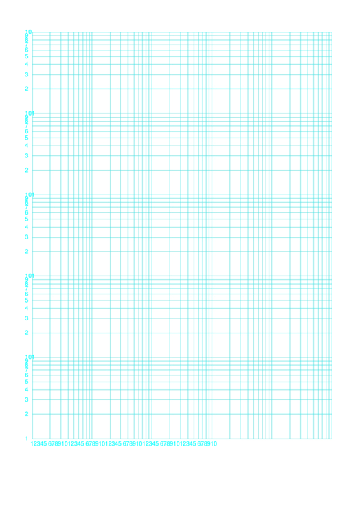 Log-Log Paper With Logarithmic Horizontal Axis (Five Decades) And Logarithmic Vertical Axis (Five Decades) On Letter-Sized Paper Printable pdf