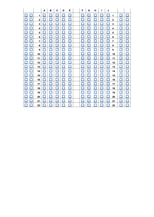 Breadboard Template - Horizontal Squares Printable pdf