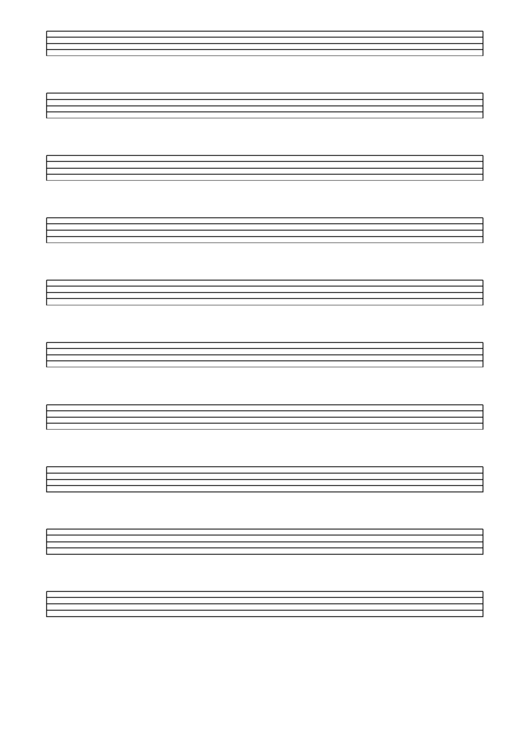 5 Line Tablature Printable pdf