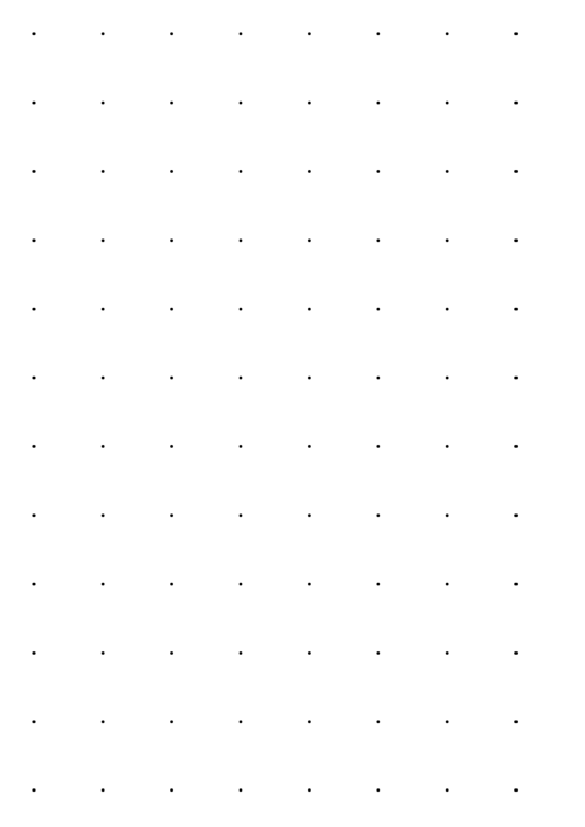 Dot Paper With One Dot Per Inch On A4 Paper Printable pdf