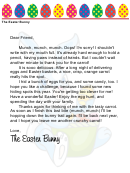 Easter Bunny Letter Template - Thanks For Carrots
