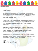Easter Bunny Letter Template - Baby