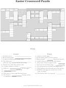 Easter Crossword Puzzle Template