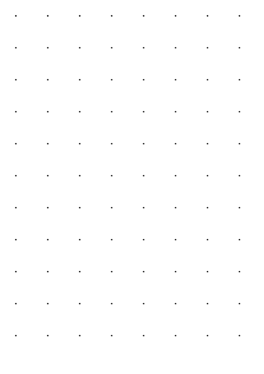 Dot Paper With One Dot Per Inch On A4 Paper Printable pdf