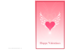 Happy Valentines Valentine Card Template