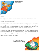 Tooth Fairy Letter