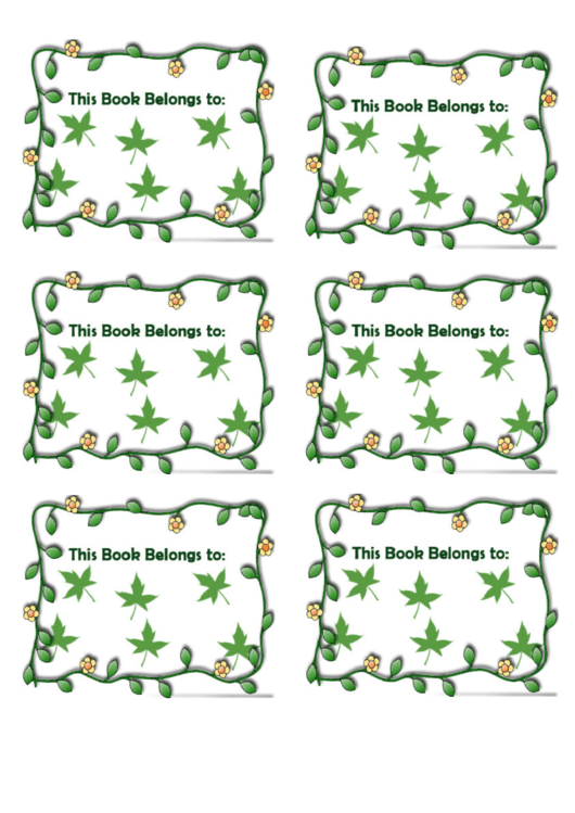 Leaf Bookplates