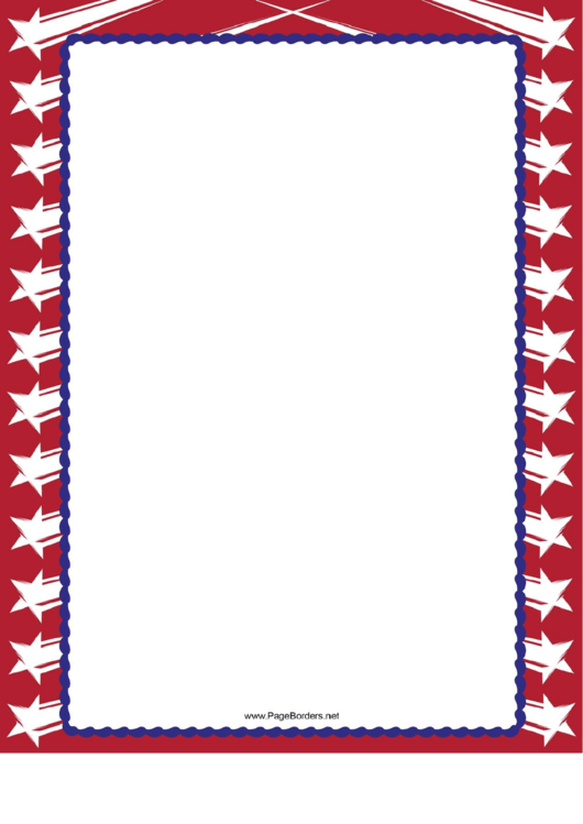Star Border Template Printable pdf