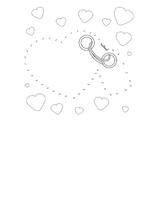Heart And Locket Dot-To-Dot Sheet Printable pdf