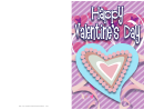 Beaded Heart Valentine Card Template