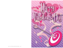 Arrow Bullseye Valentine Card Template