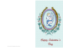 Winged Cupid Valentine Card Template