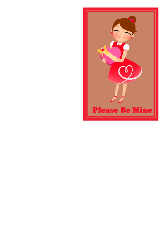 Valentine's Chocolates Card Template