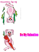 Be My Valentine Card Template